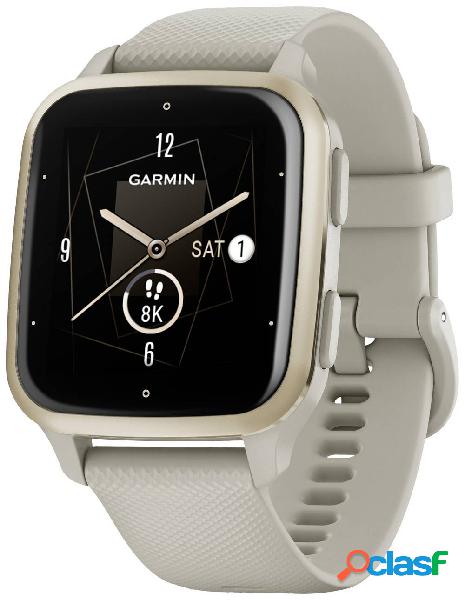 Garmin VENU® SQ 2 Music Smartwatch Grigio, crema