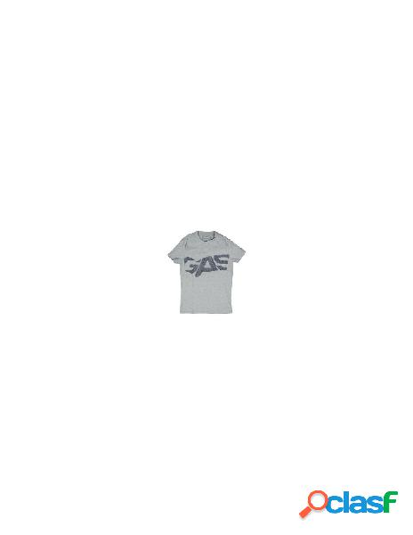 Gas - maglia t-shirt uomo gas ysac/r 91699 grigio con stampa