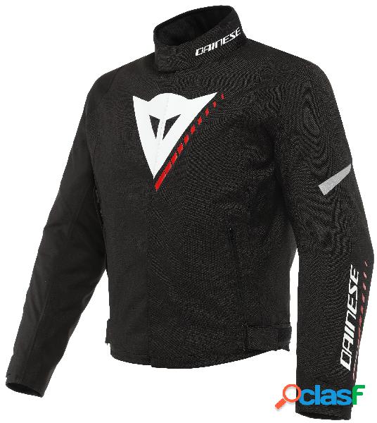 Giacca moto Dainese Veloce D-Dry Nero Bianco Rosso Lava