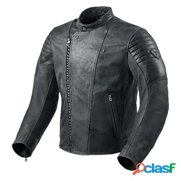 Giacca moto pelle Revit Surgent Nero