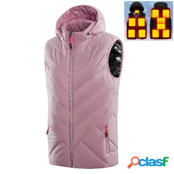 Gilet riscaldato da 11 aree Gilet riscaldante USB da esterno