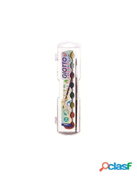 Giotto acquerelli glitter confezione 8 pz