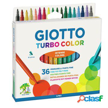 Giotto astuccio 36 pennarelli turbo color