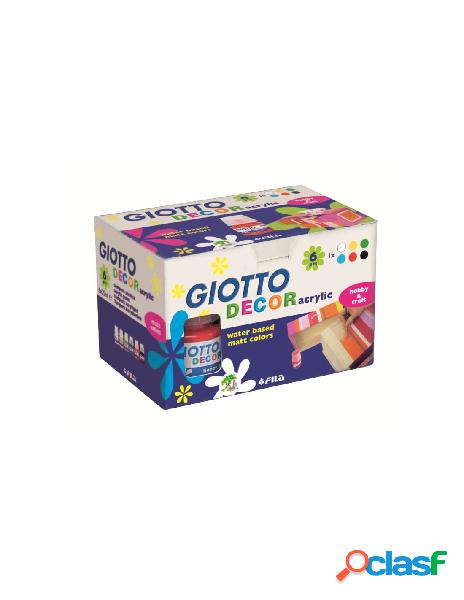 Giotto decor acrylic 6x25ml colori assortiti