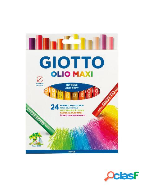 Giotto - pastelli olio 24 pz maxi giotto colori assortiti