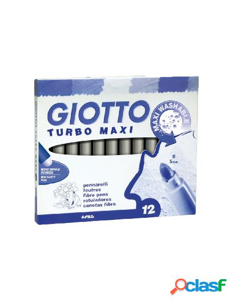 Giotto - pennarelli giotto turbo maxi grigio 12 pezzi