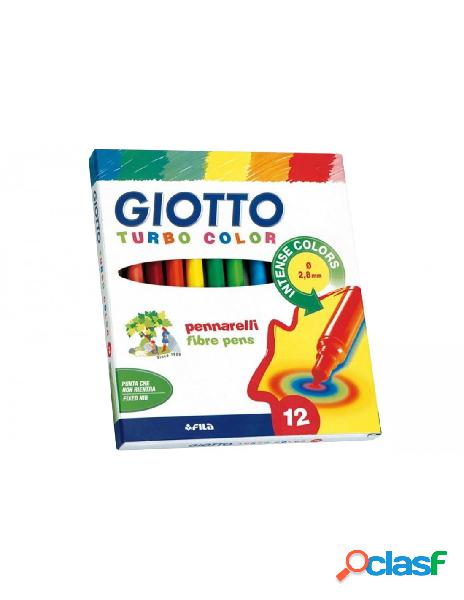 Giotto - pennarelli giotto turbocolor 12 pezzi