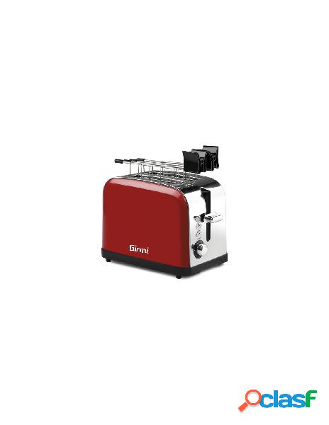 Girmi - tostapane girmi tp5602 toaster rosso e inox