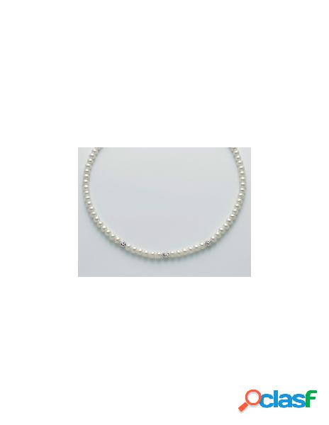 Girocollo MILUNA di perle e oro bianco 18kt - PCL4982B