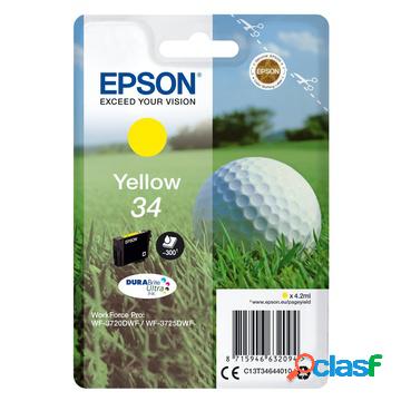 Golf ball singlepack yellow 34 durabrite ultra ink