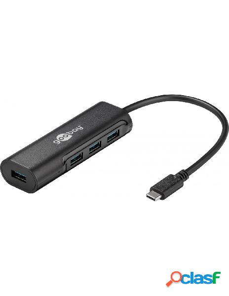 Goobay - hub usb-c&trade superspeed 4 porte usb3.0 a femmina