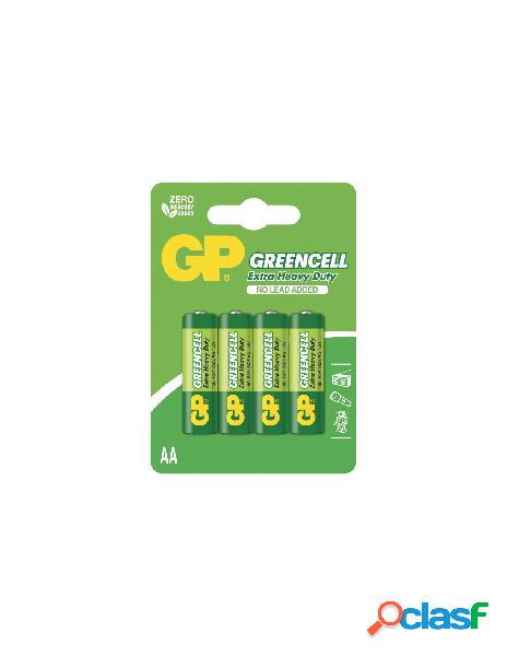 Gp batteries - blister 4 batteria greencell zinco/carbone