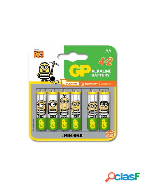 Gp batteries - blister 4+2 batterie alcaline aa stilo gp
