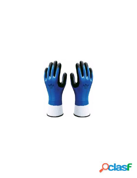 Guanti lavoro issaline 377 showa gloves blu e nero