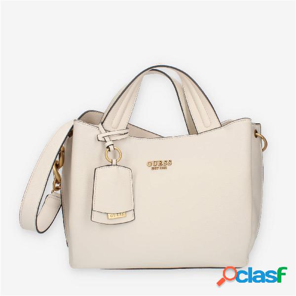 Guess Zed Borsa a spalla a 3 scomparti beige