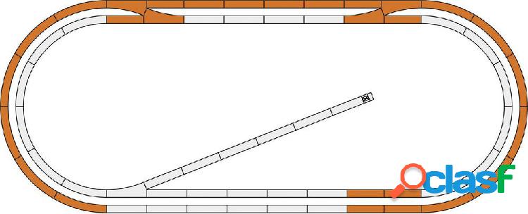 H0 Roco geoLINE (con massicciata) 51250 Kit di espansione 1