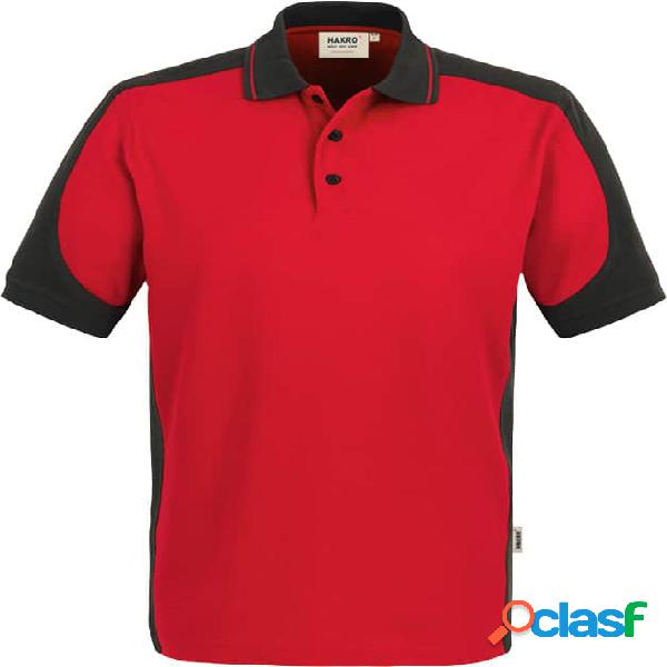 HAKRO - Polo Contrast Performance rosso