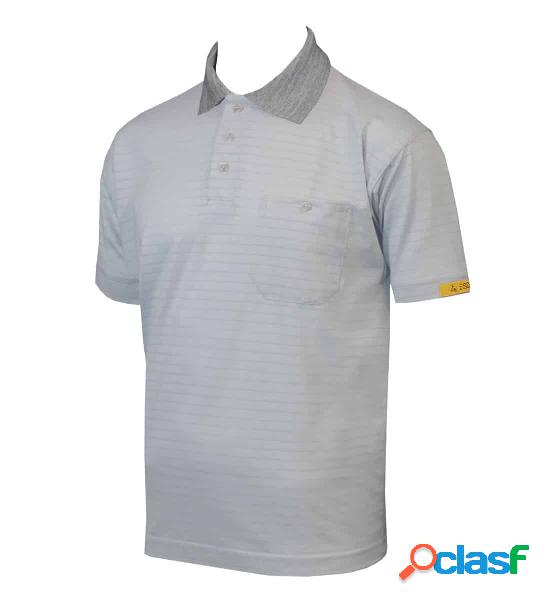 HB TEMPEX - Polo da uomo ESD CONDUCTEX Cotton Knit grigio