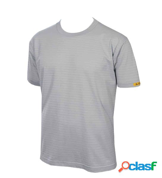 HB TEMPEX - T-shirt ESD CONDUCTEX Cotton Knit grigio argento