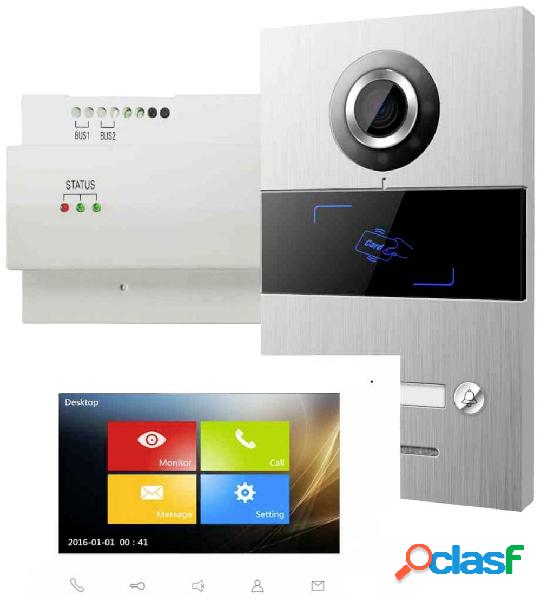 HHG Villa Set 1 Video citofono Kit completo Alluminio
