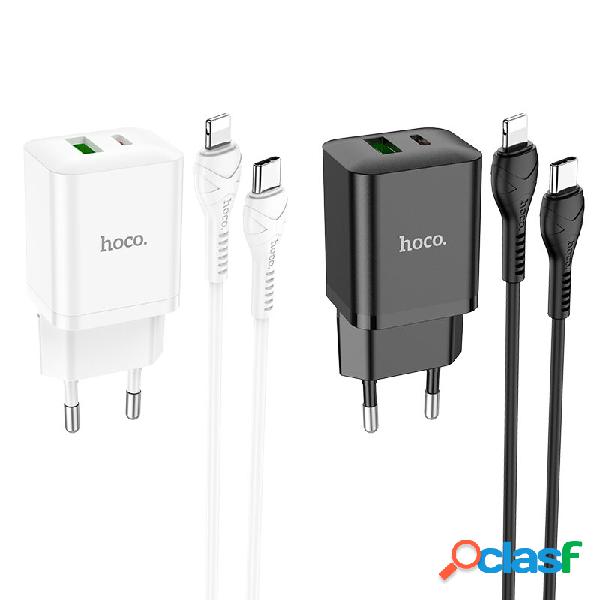 HOCO N28 20W 2-Port USB PD Charger PD20W+QC3.0 Dual Port