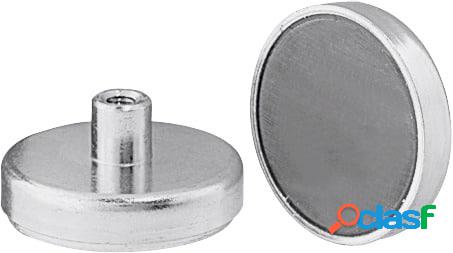 HOFFMANN - Magnete permanente cilindrico piatto con