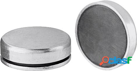 HOFFMANN - Magnete permanente cilindrico piatto senza