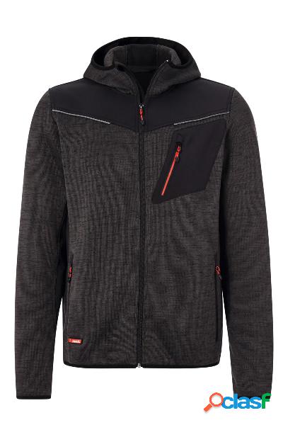 HOLEX - Giacca funzionale grigio scuro / nero /rosso