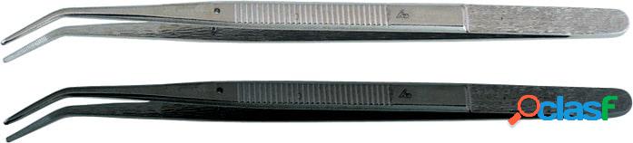 HOLEX - Pinzetta a punta sottile, curvata, 150 mm, forma 22b