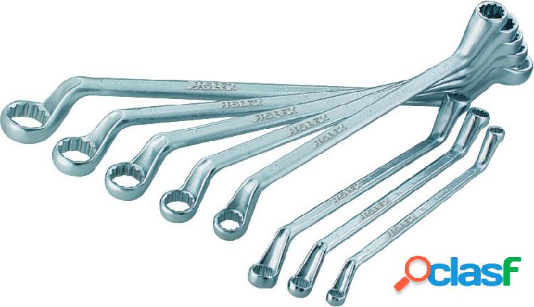HOLEX - Set di chiavi poligonali doppie, a curvatura