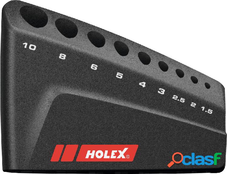 HOLEX - Supporto in plastica per chiavi a brugola esagonali,