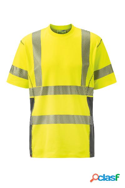 HOLEX - T-shirt alta visibilità, giallo, Taglia unisex: 2XL