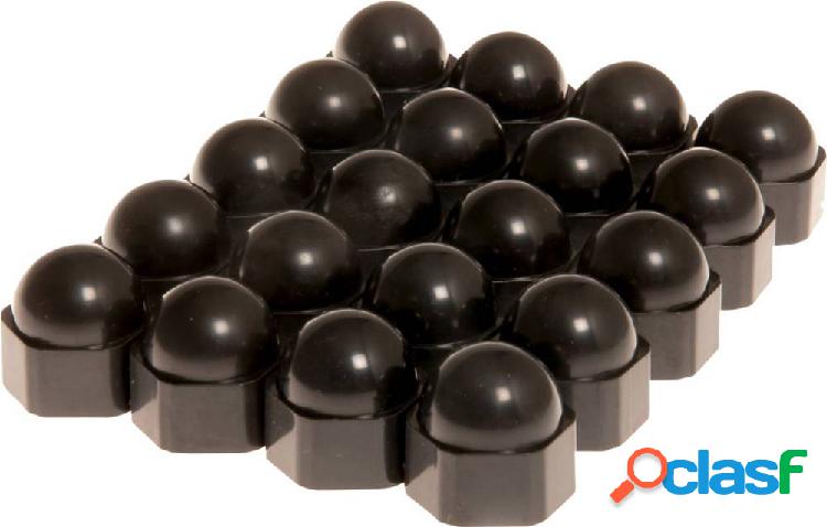 HP Autozubehör Copribulloni Adatto per 19 mm Nero Plastica