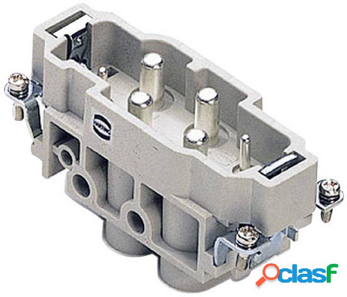 Harting 09 38 006 2601 Inserto maschio Han® Com 4 + 2 + PE
