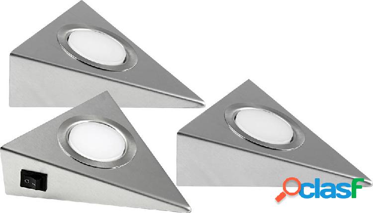 Heitronic GENUA Lampada LED sottopensile Kit da 3 LED