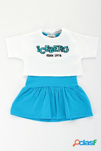 ICEBERG baby abito 2in1canotta più t-shirt a taglio corto