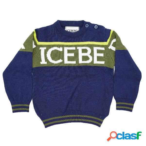ICEBERG baby pullover con logo lettering