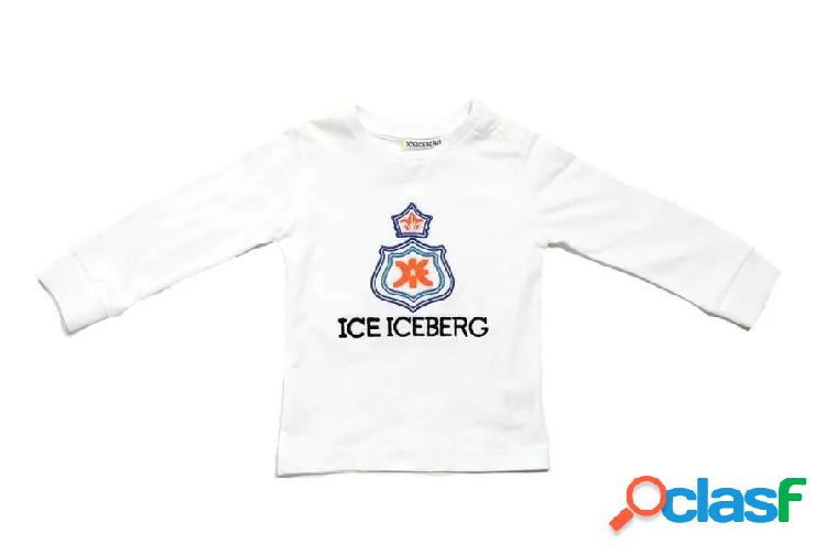 ICEBERG baby t-shirt con logo lettering