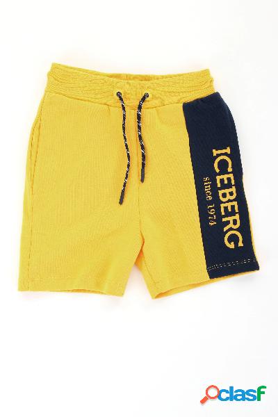ICEBERG junior shorts in felpa di cotone con banda laterale