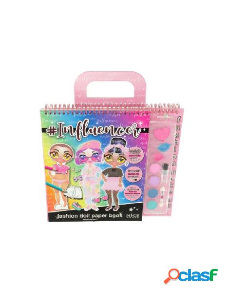 Influencer fashion doll paper book