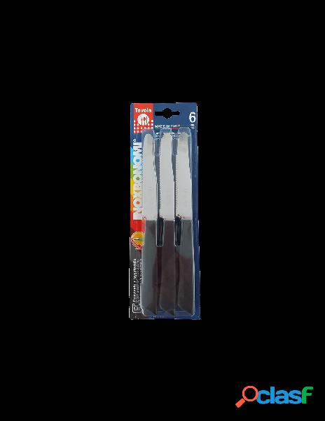 Inox bonomi - set 6 coltelli coltellerie inoxbonomi nero
