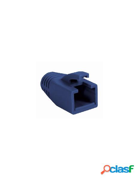 Intellinet - copriconnettore per plug rj45 cat.6 8mm blu