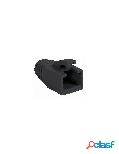 Intellinet - copriconnettore per plug rj45 cat.6 8mm nero