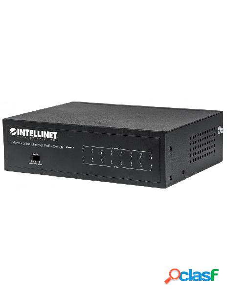 Intellinet - switch gigabit ethernet 8 porte poe+