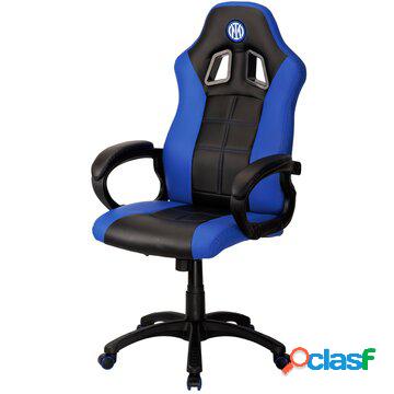 Inter seduta imbottita nero, blu