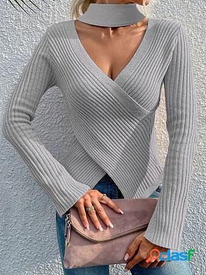 Irregular Sweater Knitted Top