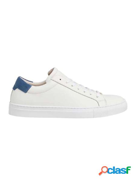 JACK & JONES sneakers in pelle BIANCO /BLU