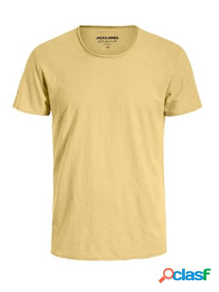 JACK&JONES T-shirt basic a manica corta Giallo vaniglia