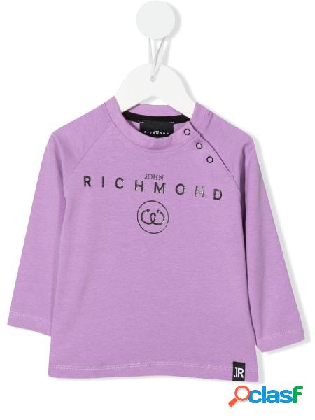 JOHN RICHMOND T-shirt EDAVI a manica lunga Viola/Nero