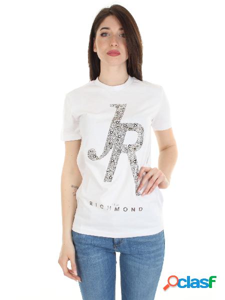 JOHN RICHMOND T-shirt SETEF da donna con logo lettering in